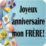 joyeux anniversaire mon frère android application logo